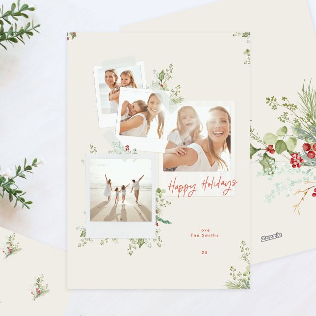 Cartão De Festividades Álbum de fotos de Natal do Artesanato Botânico Fes (Criador carregado)