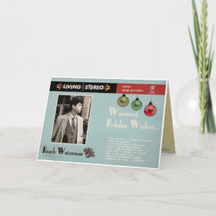 Cartão De Festividades Álbum de Natal da década de 1960