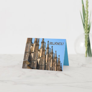 Cartão De Festividades Alegra-te que ele se levantou! placa de felz pasco