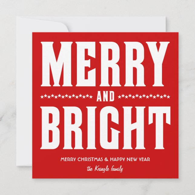 Cartão De Festividades Alegre e brilhante com foto feita sob encomenda (Frente)