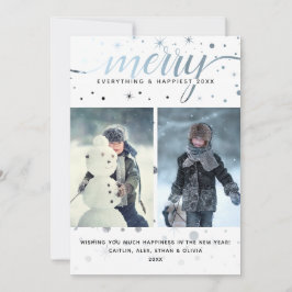 Cartão De Festividades ALEGRE Tudo com Tipografia de Correspondência de C