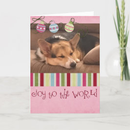 Cartão De Festividades Alegria ao Corgi do mundo