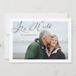 Cartão De Festividades Alegria ao Natal da Foto Mundial