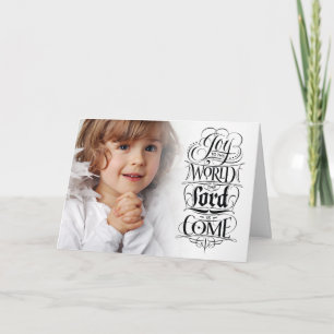 Cartão De Festividades Alegria ao Natal Religioso Mundial