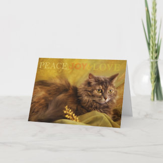 Cartão De Festividades Alegria do amor da paz