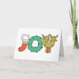 Cartão De Festividades ALEGRIA do Natal (padrão)