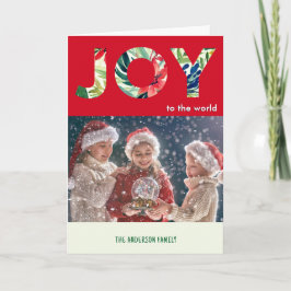 Cartão De Festividades Alegria Festiva Brilhante Para o Mundo Feliz Natal