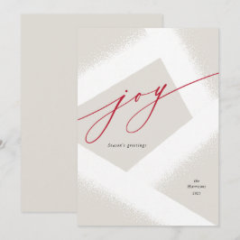 Cartão De Festividades Alegria Moderna Simples Abstrata Não-Fotográfica