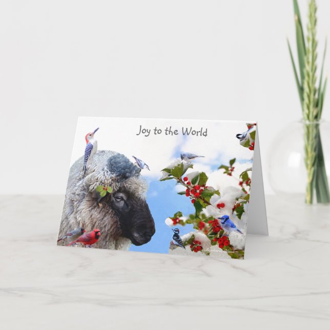 Cartão De Festividades Alegria para o Mundo: Desfrute dos prazeres simple (Frente)