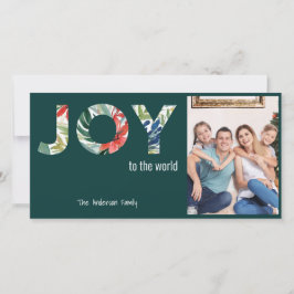 Cartão De Festividades Alegria Para o Mundo Moderno 1 Foto Natal