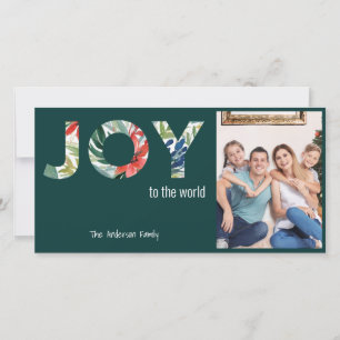 Cartão De Festividades Alegria Para o Mundo Moderno 1 Foto Natal