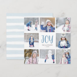 Cartão De Festividades Alegria Simples | Flat de Colagem de Fotos Quadrad
