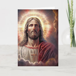 Cartão De Festividades Aleluia! Olá, Risen! Pintura de Jesus Cristo