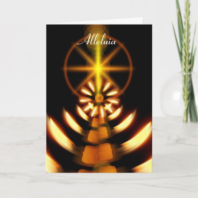 Cartão De Festividades Aleluia Páscoa (Frente)