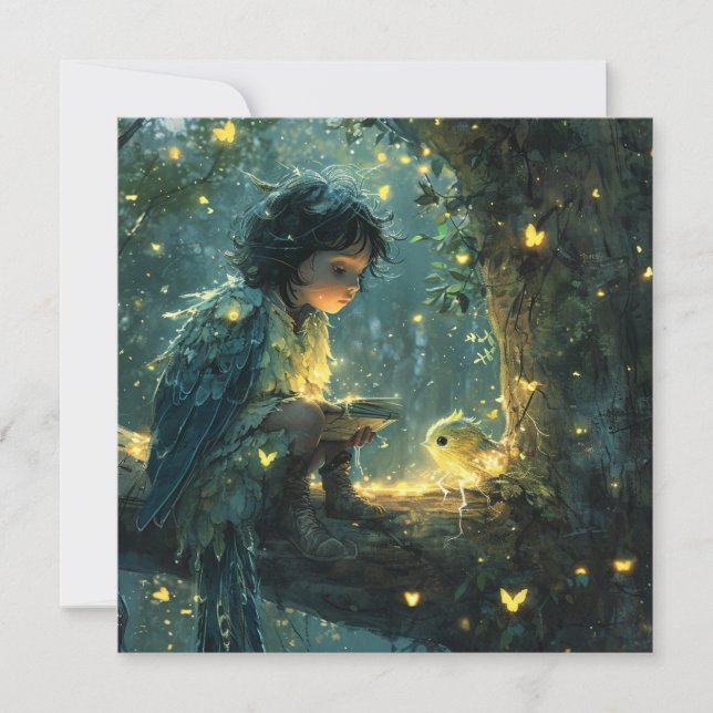 Cartão De Festividades Além das palavras: Expresso com ilustrações Whimsi (Frente)