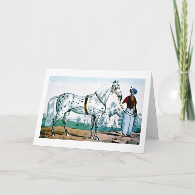 Cartão De Festividades Alexander the cavalo, EUA 1840 (Frente)