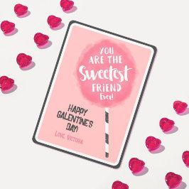 Cartão De Festividades Algodão Doce Amigo Doce Galentine's Dia dos Namora