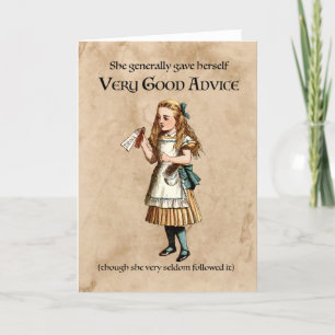 Cartão De Festividades Alice no País das Maravilhas