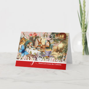 Cartão De Festividades Alice no País das Maravilhas