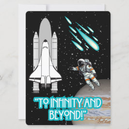 CARTÃO DE FESTIVIDADES ALIENÍGENA, UNIVERSO, ESPACONAVE, PLANETA E ASTRON