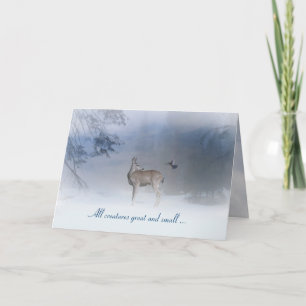 Cartão De Festividades All Creatures Great and Small Christmas Card