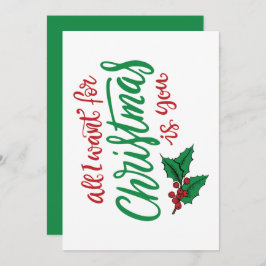 Cartão De Festividades All I want for Christmas