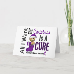 Cartão De Festividades All I Want For Christmas Alzheimer's Disease