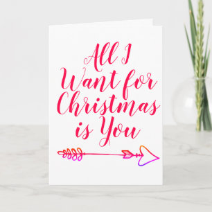 Cartão De Festividades All I want for Christmas is You custom Holiday