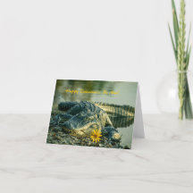 Alligator com Dias de os namorados felizes de flor