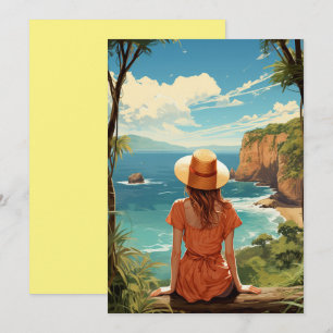 Cartão De Festividades Aloha Breeze, saudações da ilha tropical