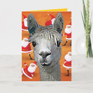 Cartão De Festividades Alpaca Custom YouBeaut Designs Christmas