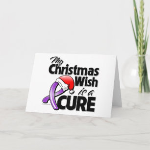 Cartão De Festividades Alzheimer’s Disease My Christmas Wish is a Cure