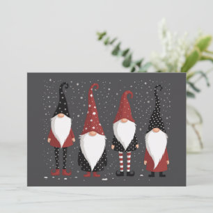Cartão De Festividades Amante de Gnomies Gnome Engraçado Natal 
