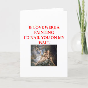 Cartão De Festividades amantes da arte