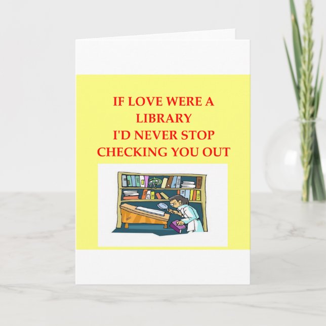 Cartão De Festividades Amantes da BIBLIOTECA (Frente)