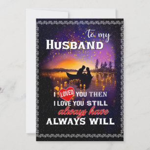Cartão De Festividades Amantes do Marido   Para Meu Marido Eu Te Amava
