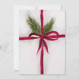Cartão De Festividades Amarrado com um laço