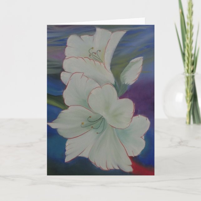 Cartão De Festividades Amaryllis (Frente)