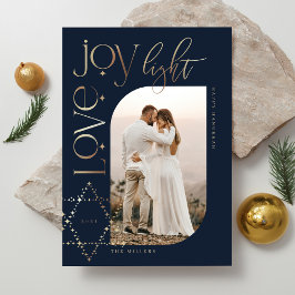 Cartão De Festividades Ame Joy Light Star de David Happy Hanukkah Foto