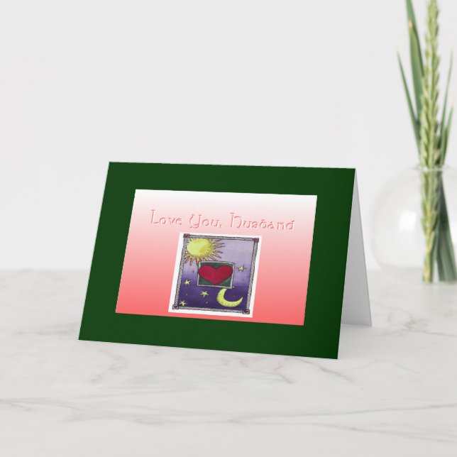 Cartão De Festividades Ame-o marido (Frente)