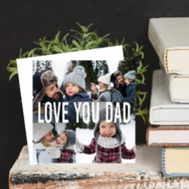 Cartão De Festividades Ame Seu Dia de os pais De Colagem De Fotografias D