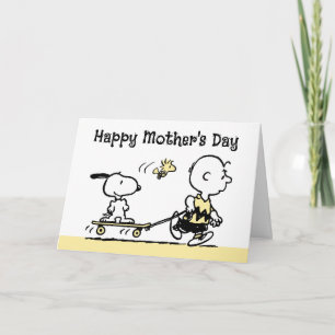 Cartão De Festividades Amendoins   Feliz Dia das Mães Skate
