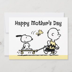 Cartão De Festividades Amendoins   Skateboard Feliz Dia das Mães