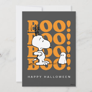 Cartão De Festividades Amendoins   Snoopy & os Boos