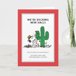 Cartão De Festividades Amendoins   Spike Decorates para o Natal