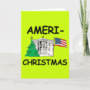 Cartão De Festividades Ameri-Christmas - Make Christmas Great Again