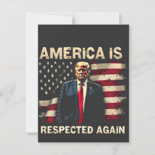 Cartão De Festividades América é respeitada novamente Trump USA 4 de julh