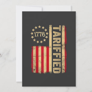 Cartão De Festividades American Flag USA 1776 American Tarrifs