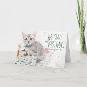 Cartão De Festividades American Shorthair Cat