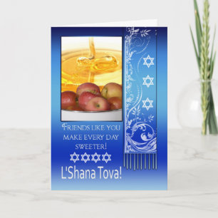 Cartão De Festividades Amigo, Ano Novo Judaico Rosh Hashanah - L'Shana To